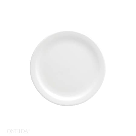 Oneida Oneida 7.25" Buffalo Bright White Narrow Rim Plate, PK36 F8000000125